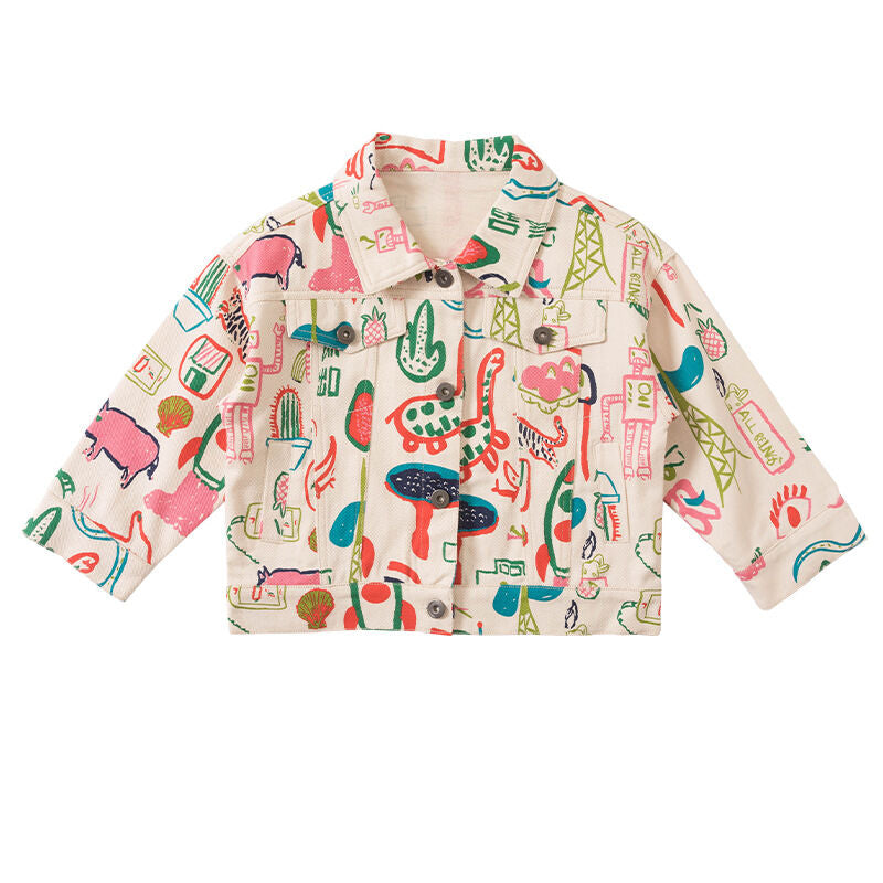 Girl Art Cream Jacket - Pre-Order