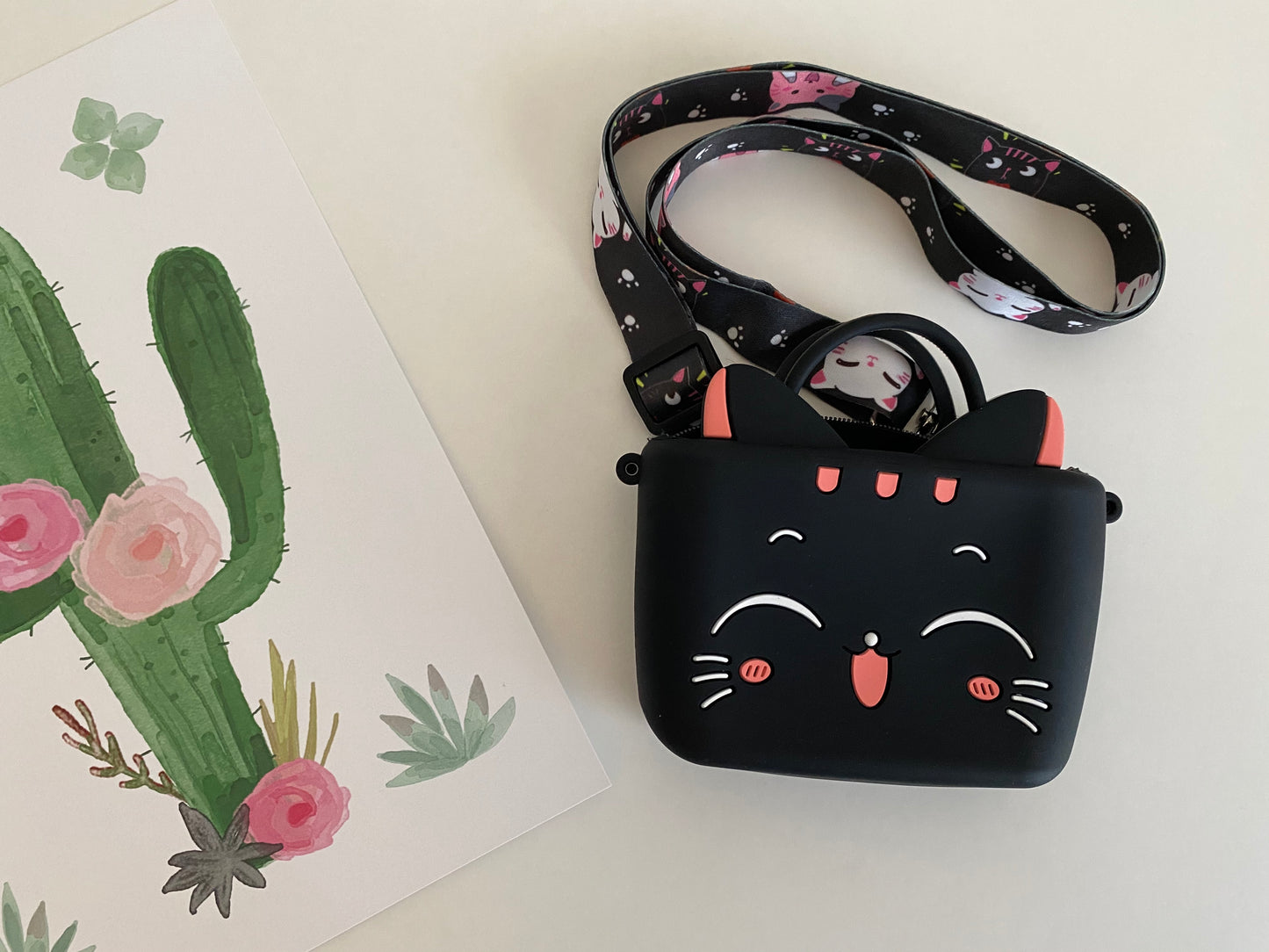 Mini Blushing Kitten Purse