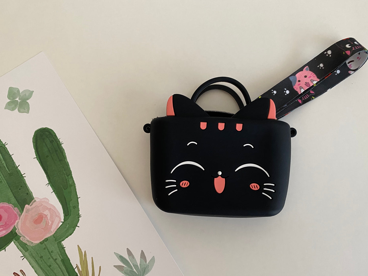 Mini Blushing Kitten Purse